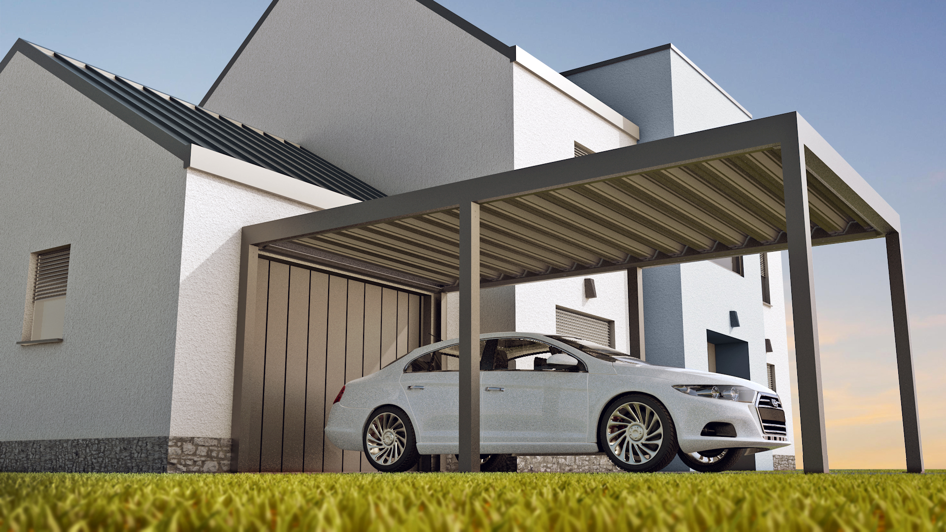 Detaily CARPORT ARTOSI – hliníkový přístřešek pro auta
